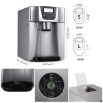 UV printing 2 in 1 Water Dispenser 20kg Bullet Ice Making Small Home Commercial
