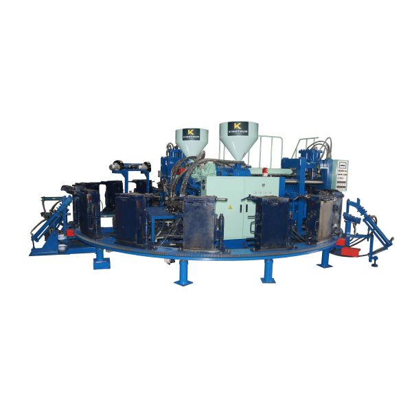 12 Station Gumboots Making Machine 1 Color Shoe Injection Molding Machines Automatic