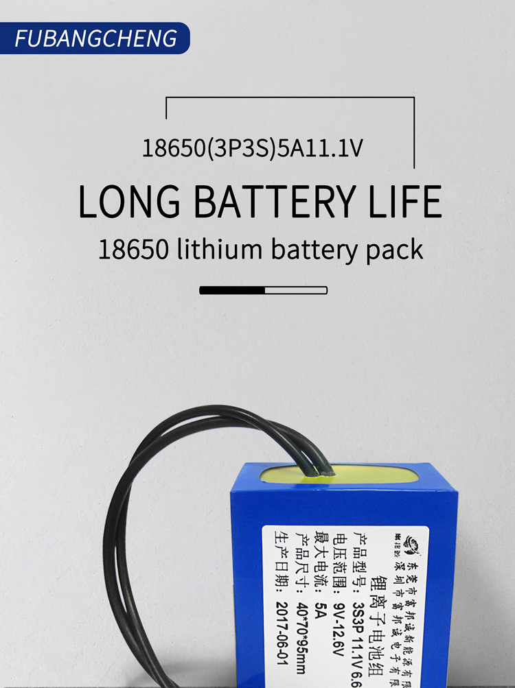 BMS 11.1 V 6.8Ah Toy Lithium Battery Pack Rechargeable Lithium Ion For Electrical Tools