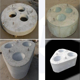 Insulating Fire Refractory Precast Concrete Edging Blocks OEM / OService