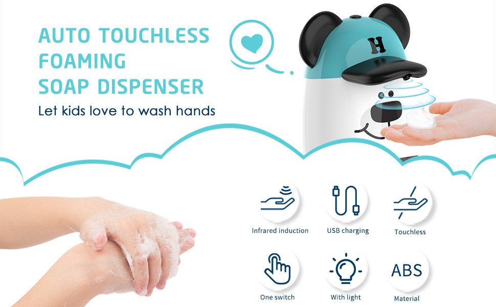 OEM Cute Automatic Soap Dispenser 95%RH Waterproof IPX3