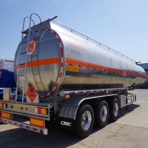 China Lightweight Fuel 3 BPW Axle 46m3 Aluminum Tanker Trailer wholesale