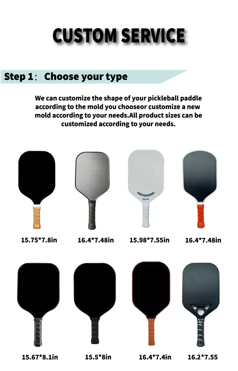 T300 T700 Raw Carbon Fiber Pickleball Paddle 3K 12K 18K Mens Pickleball Paddles