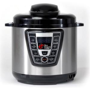 China Electric Pressure Cooker,Stainless Steel Black &amp; Silver 7-in-1 Multi-Functional Pressure Cooker, 6Qt/1000W wholesale