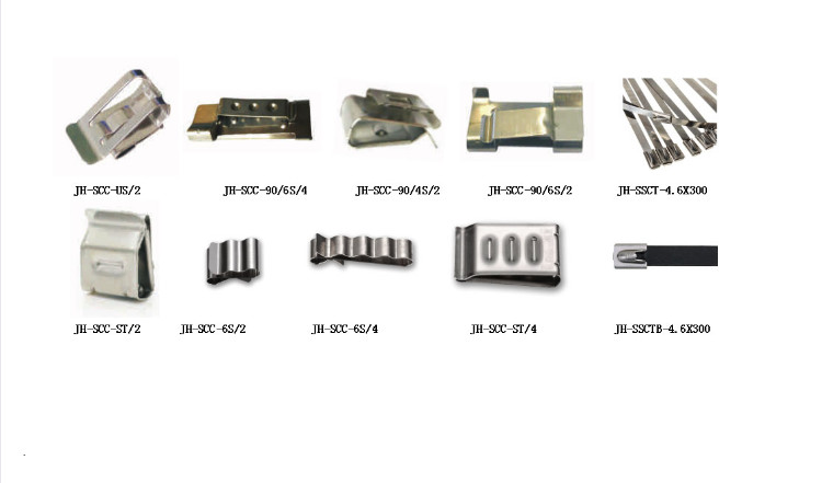 Silver Solar Panel PV System Components Install Cable Clips SS304 2x4mm