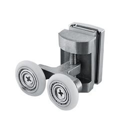 China Lightweight 6-8mm Sliding Glass Door Rollers OEM For Curved Shower Door wholesale