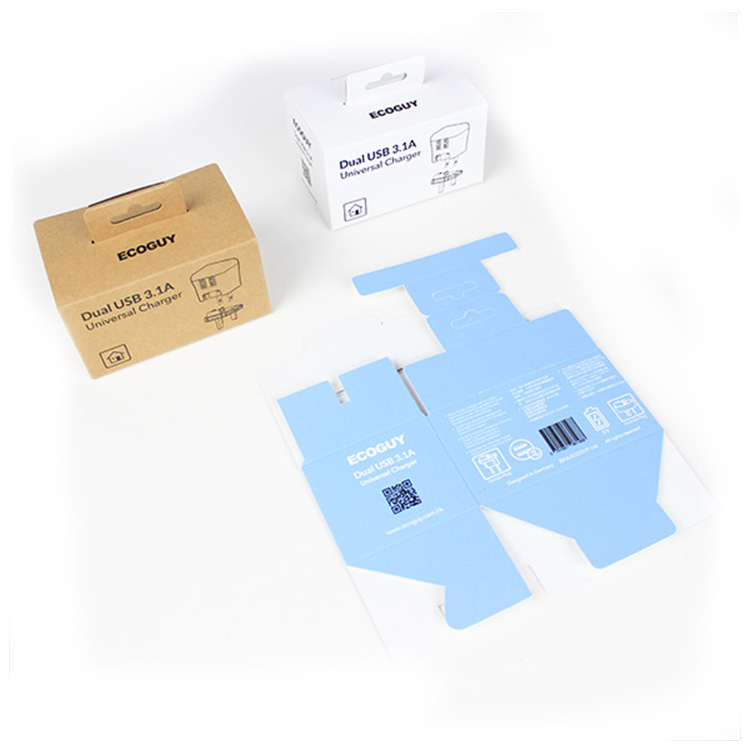 Matt Lamination Paperboard Packaging Box 3-7layers For Charger