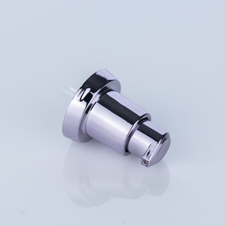 18/410 Violet Purple Foundation Pump Head Cream Pump Green Bottle for Personal Care and Cosmetics