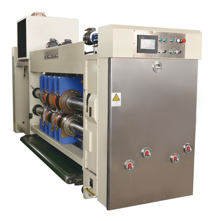 Paperboard Carton Pizza Box Printing Machine Flexo Corrugated 300pcs / Min
