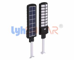 China 2500Lm Black Solar Garden Street Lamp Smd5730 With IP65 Waterproof For Outdoor wholesale