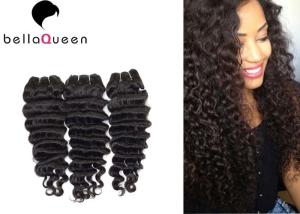 China Deep Wave Bundles Double Drawn Hair Extensions 7A Virgin Cuticle wholesale