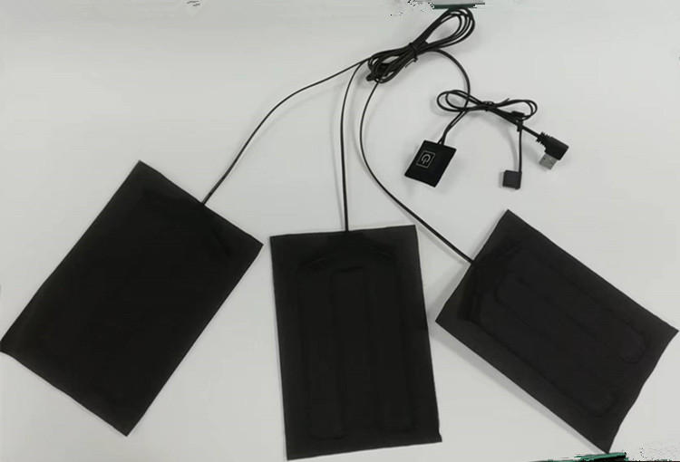 Custom Clothes Heating Pads 3pcs Waterproof Flexible Electric Sheet size 12x18cm