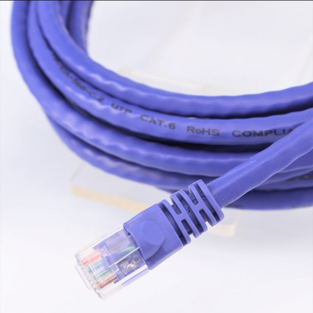 Purple Color 50m Cat6 Ethernet Cable Copper Made RJ45 8P8C