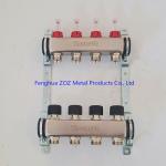 Stainless steel manifold for hydronic underfloor heating