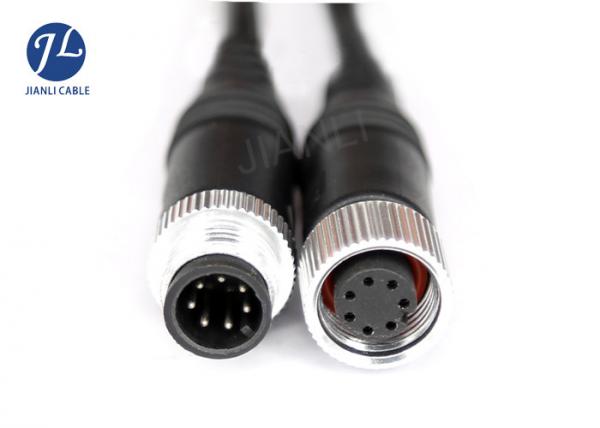 Quality 8 Pin Male To Female M12 Waterproof Extension Cable for sale