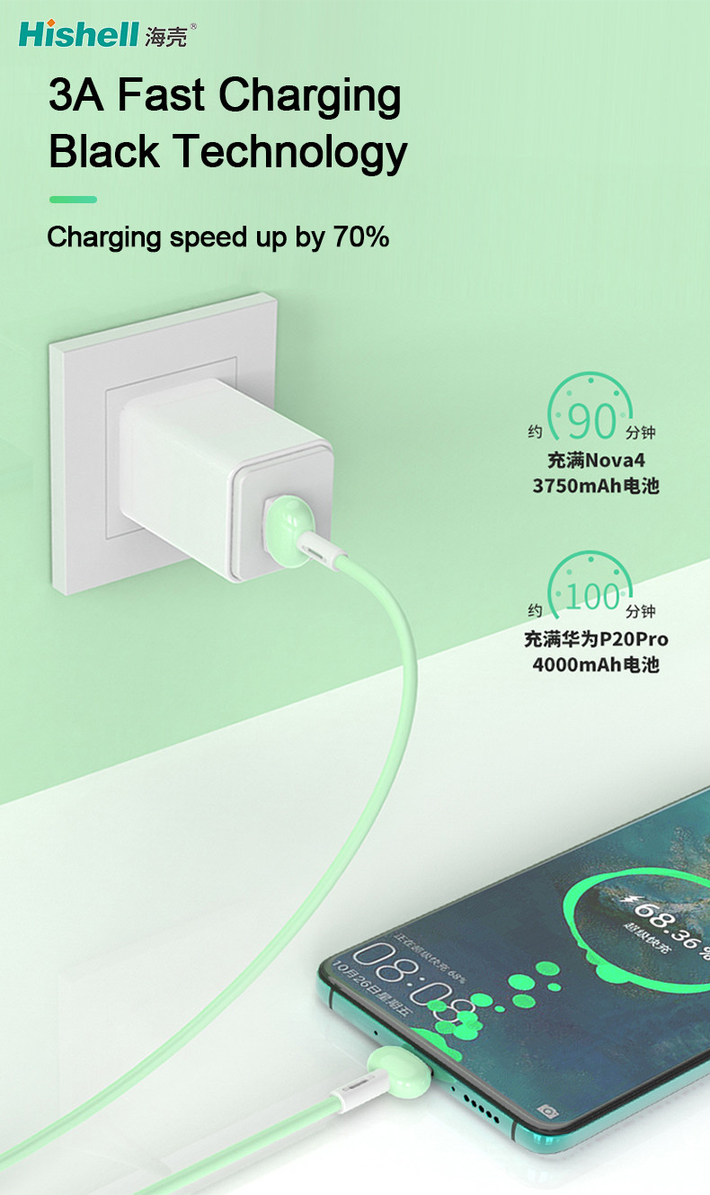 Multiscene Long Cell Phone Cords Stainproof Ultraportable Practical
