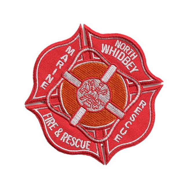3d Polyester Los Angeles Fire Department Patches Environmental Friendly