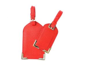 China Genuine Nappa Leather Luggage Tags Business Card Holder Custom Logo Acceptable wholesale
