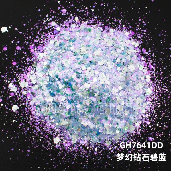 Bulk Chunky Loose Rainbow Holographic Glitter Sequin Polyester 3D Cats