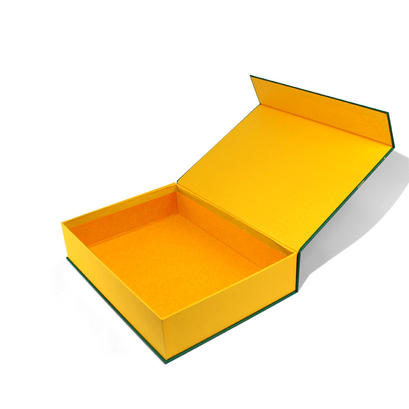 Green Magnetic Gift Packaging Box Made For Tea Products With Custom Design Near Me