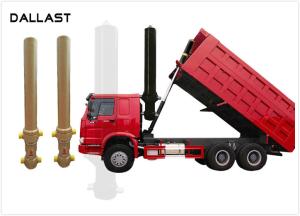 China Single Acting Hydraulic Cylinder Long Stroke , Dump Truck Hydraulic Ram wholesale