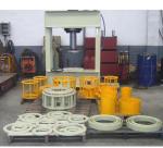 Hydraulic Forklift White Color Solid Tire Press Machine 80 - 200 Ton Customized