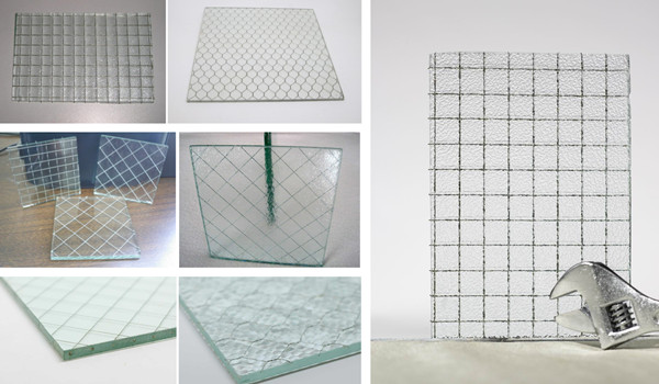 6mm 12mm Laminated Clear Wired Mesh Reinforced Glass for Mall and Industrial Purposes