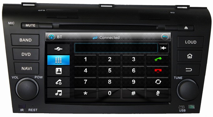 Ouchuangbo Auto Radio Stereo DVD Player for Mazda 3 2004-2009 USB iPod GPS Navi System OCB-7003A