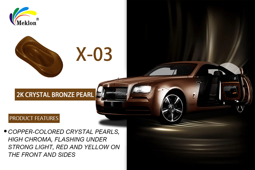 Meklon Crystal Bronze Pearl Car Paint For Steel Substrates With 1-3 Years Shelf Life