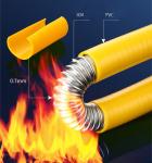 DN15 Stainless Steel Gas Hose , Fireproof corrugated flexible metal hose OD 18
