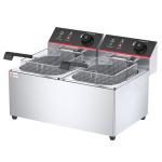 Restaurant 11L 11L Industrial Double Electric Deep Fryers with Heating