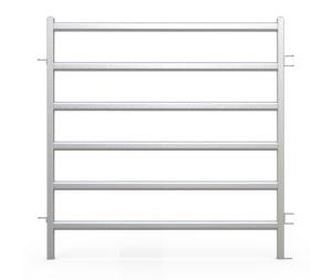 China Six Bars Heavy Duty Metal Oval Rail Cattle Corral Panels For Sale For Au wholesale