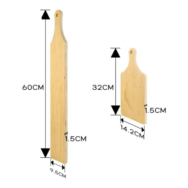 Custom Wooden Narrow Rectangle Long Serving Tray Bread Sushi Food Blank Sublimation Cheese Board
