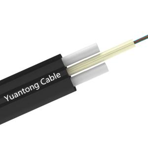 China 4 Core Frp Flat Round Loose Tube FTTH Fiber Drop Cable Outdoor Use wholesale