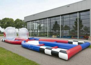 China Custom Inflatable Sports Games , 0.55mm PVC Tarpaulin Inflatable Zorb Ball Track wholesale