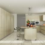 Pull Out Basket Melamine Kitchen Cabinets White Kitchen Pantry OEM