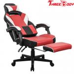 Custom Reclining Gaming Chair With Wheels , Big And Tall Gaming Chair Adjustable