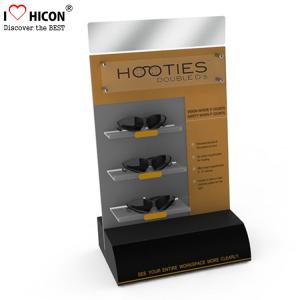 China Small Wooden Countertop Sunglass Display Stand Black Waterproof wholesale