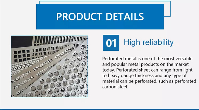 6mm Round Hole Punching Perforated Wire Mesh OEM
