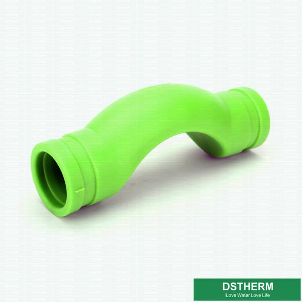 Water Supply Polypropylene Pipe Fittings , PPR Pipe Bypass Bend For Marine