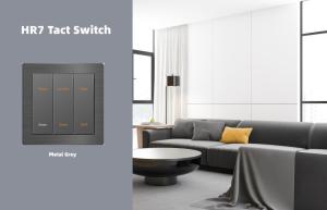 China Aluminum 12V Electrical Smart Switch RS485 Push Button Wall Switch wholesale