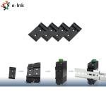 Sandblasting DIN Rail Mount Clip Black Aluminum International Standard 35mm