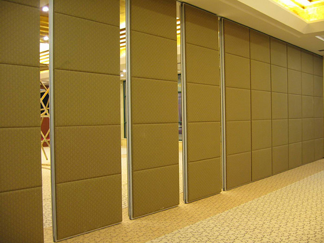 900-1230mm Width Acoustic Sliding Folding Partition Walls Commercial With Sponge