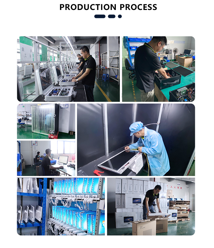 Industrial All In One PC Touch Screen With Intel Celeron J1900 Processor 16.7M Colors