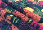 340GSM Soft Blanket Fabric / 100% Polyester Printed Woollike Sherpa Fleece