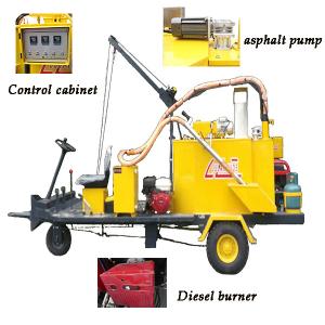 China 500L Capacity Asphalt Crack Repair Machine Hydraulic Mixing wholesale