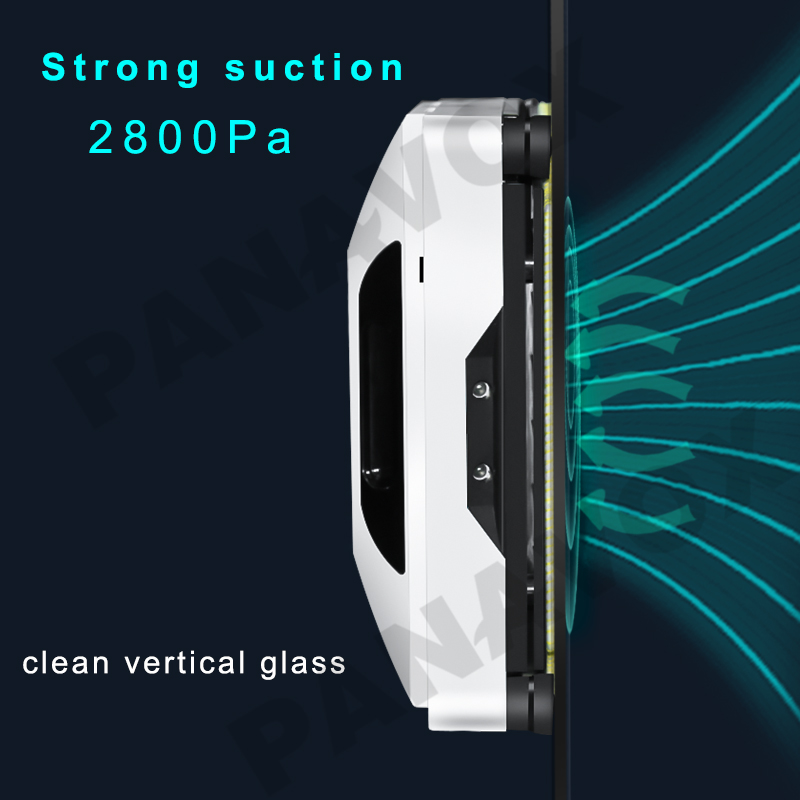 High Suction App Controlled Window Glass Cleaner Robot With 500mAh Battery Capacity