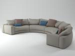Multi Seater Booth Sofa Seating Commercial Restaurant Furniture Arch Shaped