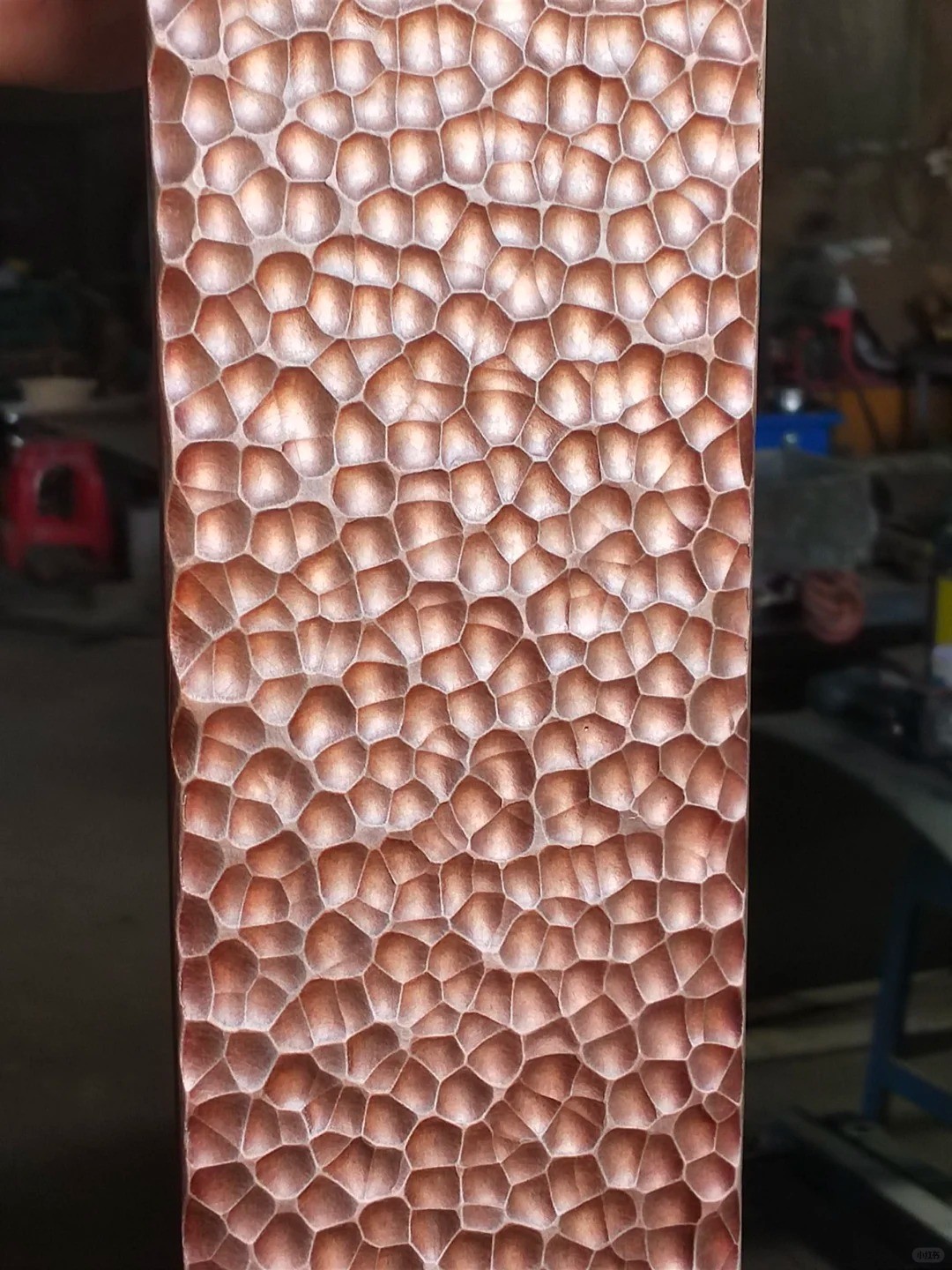 Latest Design Handmade Custom Wall Decorative Metal Plates 304 Stainless Steel Hammered Honeycomb Metal Sheet