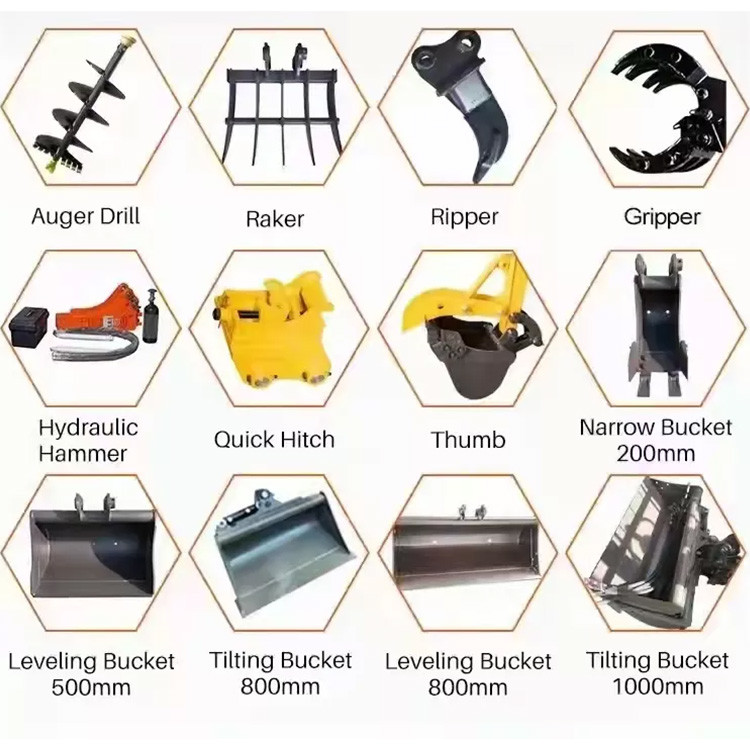 ZHONGMEI Farm Use Small Digger Earth Moving Machinery Mini Crawler Excavator